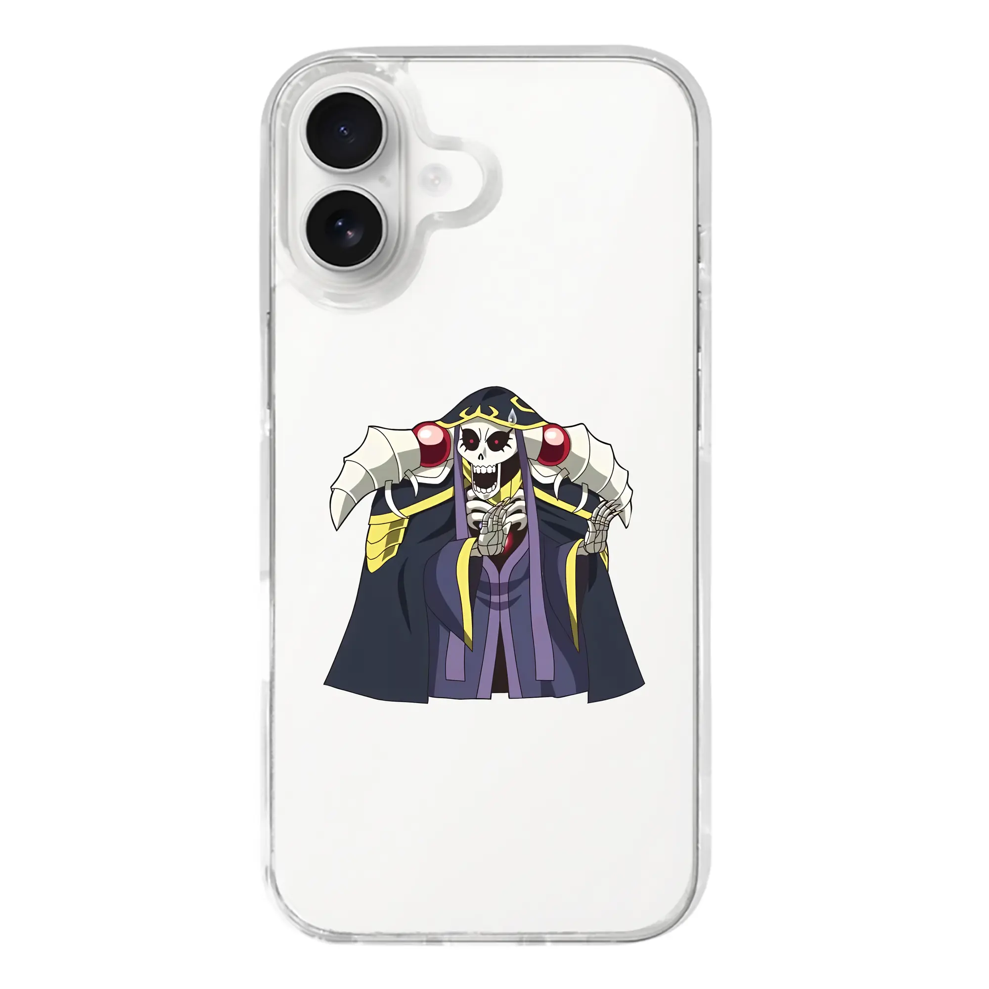 オーバーロード グッズ アインズ・ウール・ゴウン - iPhone 17シリーズ 透明スマホケース – 薄型・耐衝撃・精密フィット保護カバー